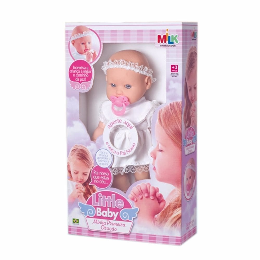Boneca Little Baby Minha 1ª Oração Milk 0151