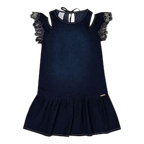 Vestido Infantil Menina - Indigo Escuro - 50722-1113