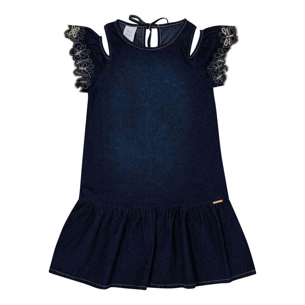 Vestido Infantil Menina - Indigo Escuro - 50722-1113