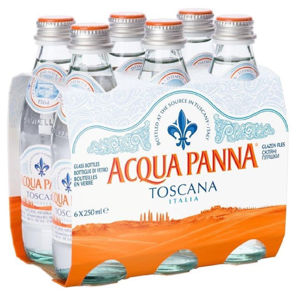 Pack 6 Und Água Mineral Acqua Panna Natural  250Ml
