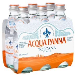 Pack 6 Und Água Mineral Acqua Panna Natural 250Ml