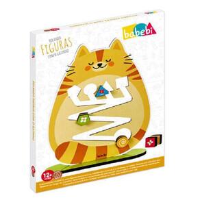 Brinquedo De Madeira Rolando Figuras Com O Gatinho, Babebi