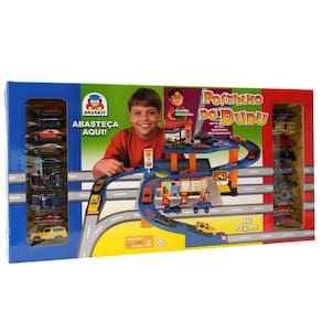 Postinho do dudu posto de gasolina de brinquedo braskit
