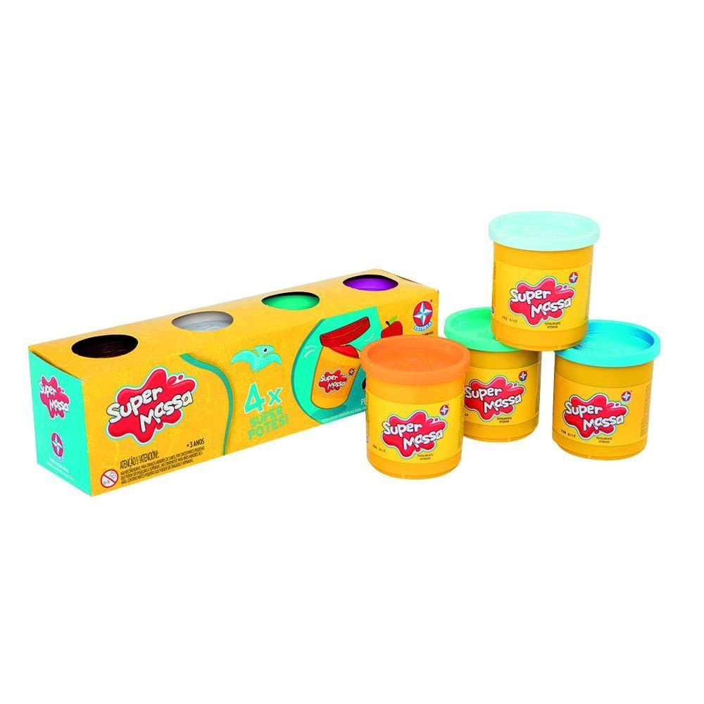 Massinha Super Massa 4 Super Potes Estrela