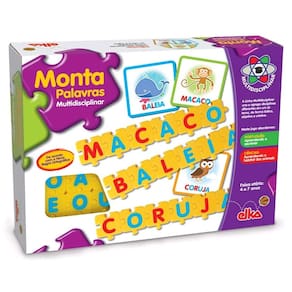 Jogo Pedagogico de Montar Palavras Multidisciplinar