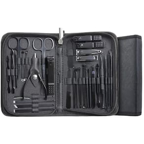 Conjunto Profissional De Manicure 32 Peças Aço Inoxidável