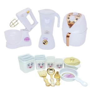 Kit Casinha Princesa Menina Branco Air Fryer Batedeira 12Pç