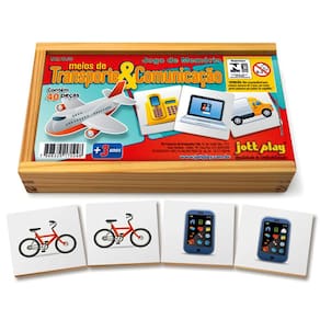 Jogo de memória - Transportes e Comunicação  40 peças
