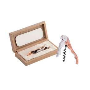 Saca-Rolha Abridor Pulltex Pulltaps Banhado a Ouro 24k Rose