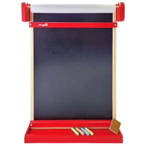 Lousa Infantil De Parede Quadro Negro Giz E Papel Educativa