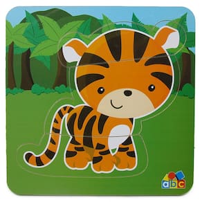 Quebra Cabeça Baby Tigre - Educativo em Madeira