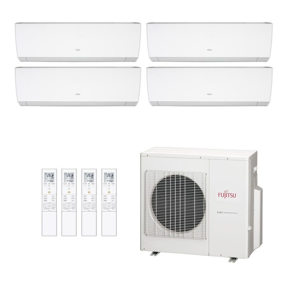 Ar-Condicionado Multi Split Inverter Fujitsu 35.000 (2x Evap HW 9.000 + 2x Evap HW 12.000) Quente/Frio 220V