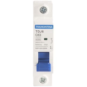 Minidisjuntor Tdj6ka 1 P 63 A Curva C Tramontina