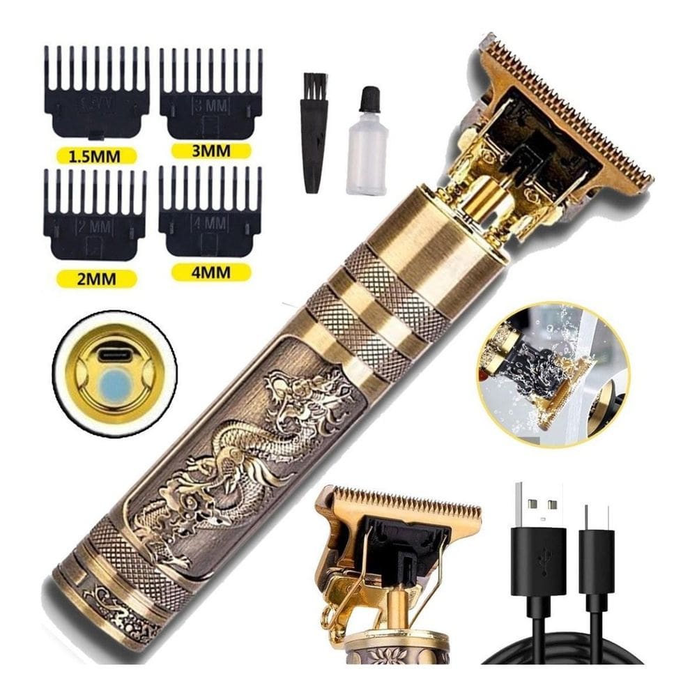 Cortador Cabelo/Barba Dragão Buda - Titanium, USB - Valecom