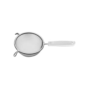 Peneira Tramontina Utilita Em Aço Inox Com Cabo De Polipropileno Branco 14 Cm