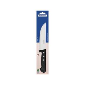 Faca Para Cozinha Tramontina Plenus Com Lamina Em Aço Inox E Cabo De Polipropileno Preto 6"