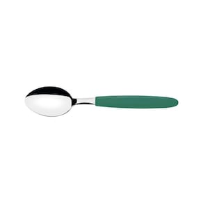 Colher De Sobremesa Tramontina Ipanema Com Lamina Em Aço Inox E Cabo De Polipropileno Verde Esmeralda