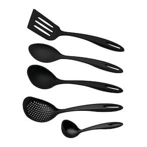 Jogo De Utensilios Tramontina Ability Em Nylon Preto 05 Peças