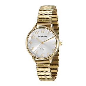 Relogio Mondaine Dourado Feminino Pulseira Mola 99557Lpmgde1