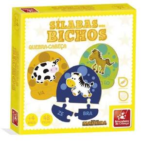 Sílabas Dos Bichos 9862 - Brincadeira De Criança
