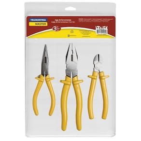 Kit De Ferramentas Tramontina Com Alicate De Bico 6" Alicate Universal 8" E Alicate Corte Diagonal 6"