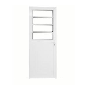Porta Basculante Lambril Alumínio Branco 2.10 X 90 Lado Esquerdo – Hale