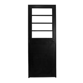 Porta Basculante Lambril Alumínio Preto 2.10 X 80 Lado Esquerdo – Hale