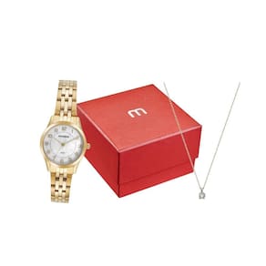 Kit Relógio Mondaine Feminino Com 32796Lpmkde1K1