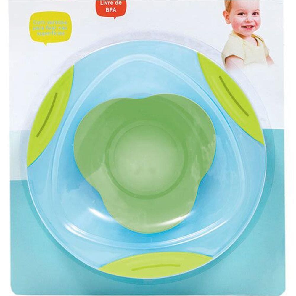 Pratinho Fun Com Ventosa Azul Buba