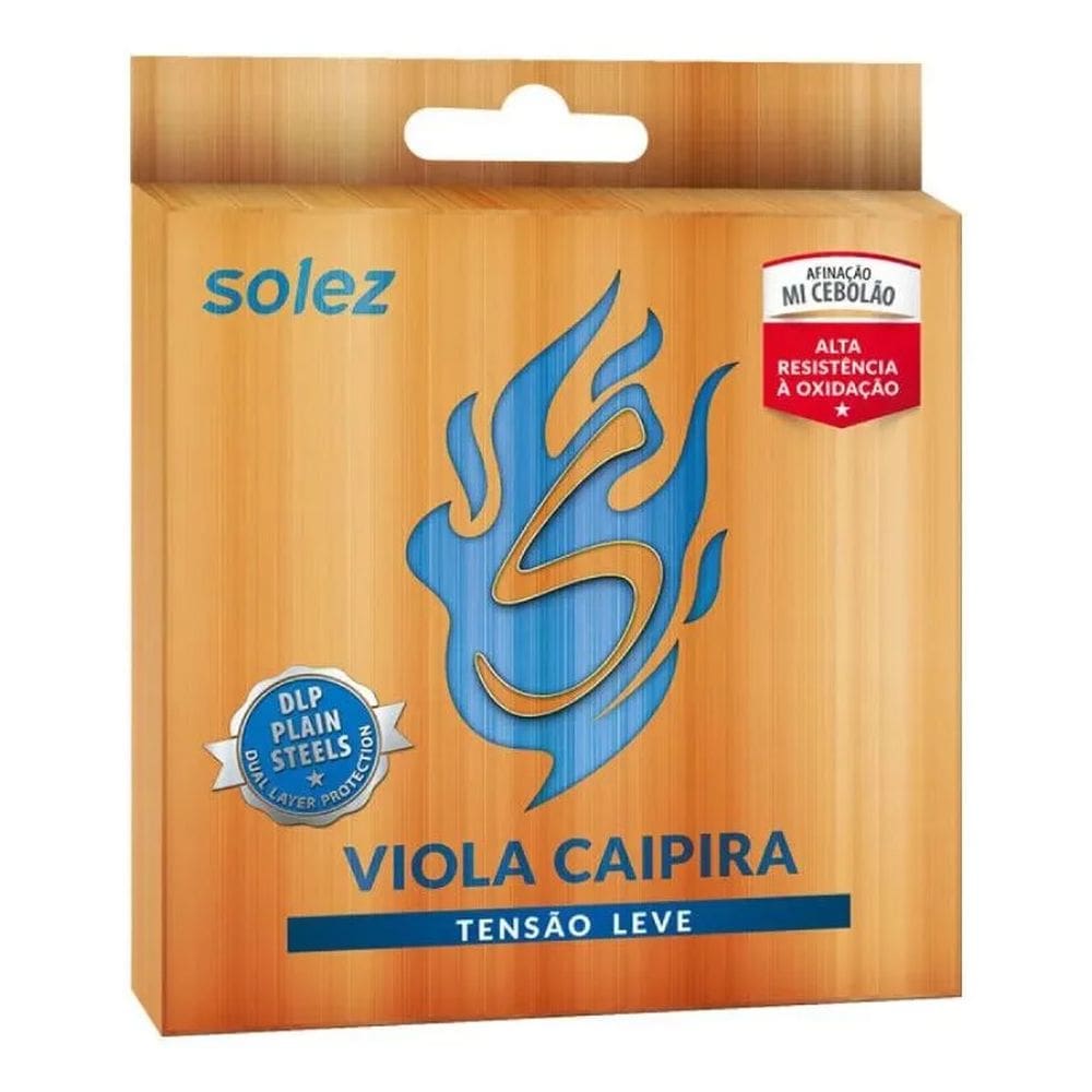 Encordoamento Solez Slvc Tl P\ Viola Caipira Tensão Leve Dlp