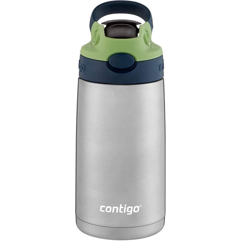 Garrafa Termica Inox Squeeze Infantil Autospout 384Ml Verde
