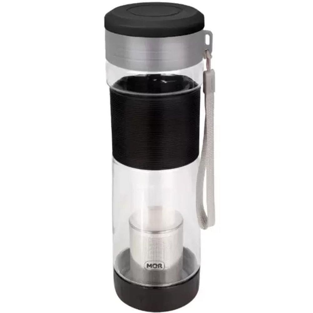 Garrafa Com Infusor Preta 550Ml