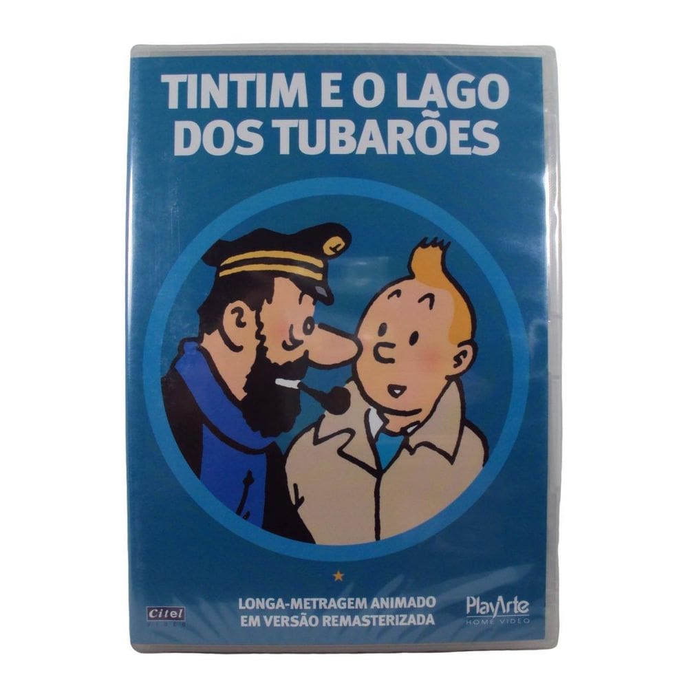 DVD Tintim E O Lago Dos Tubarões Colorido