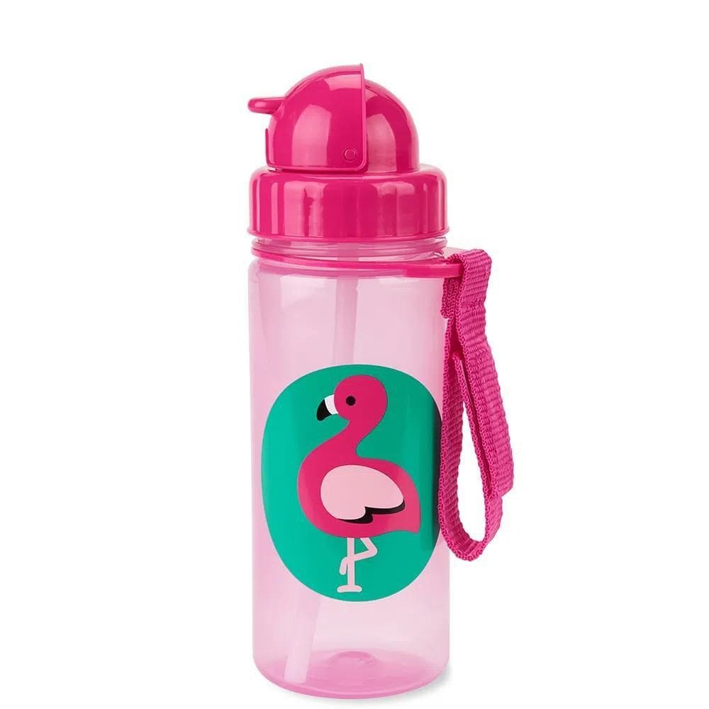 Garrafa Skip Hop Flip Zoo Flamingo Nova Coleção
