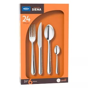 Faqueiro Brinox Siena Compacto com 24 Peças em Aço Inox
