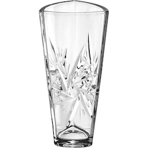 Vaso Decorativo Enfeite Casa Triangular Home&co Eco Crystal 28x12x12cm Transparente