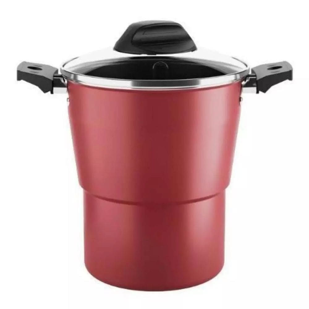 Cuscuzeira Especiarias 16cm Antiaderente 2 Litros Vermelho Brinox
