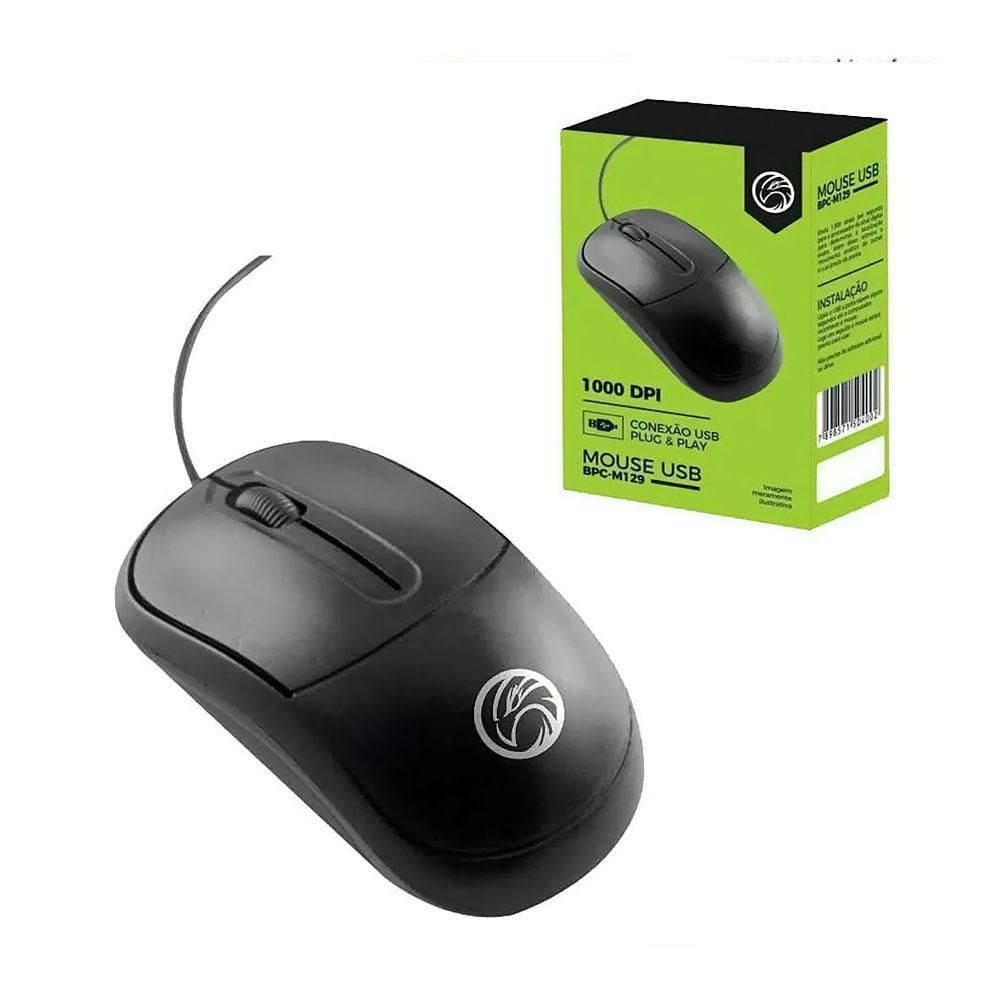 Mouse Usb Bpc-M129 Brazil Pc Homologação: 136132205567