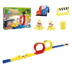 Pista Looping com lançador Grande Brinquedo