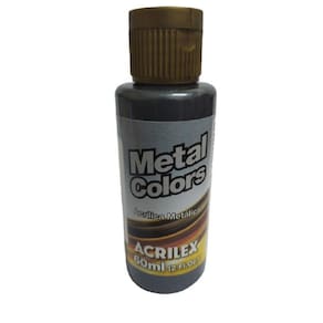 Tinta Acrílica Metal Colors Preto - 520 - Acrilex - 60Ml