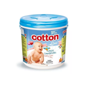 Lenços Umedecidos Baby Care Meninos Cotton Line 400 Unidades