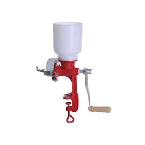 Moinho Cereais Mimoso Manual Ferro Vermelho 1,4Kg