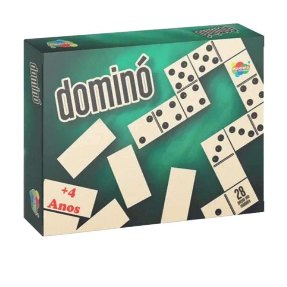 Jogo De Dominó Em Madeira Estratégico 28 Peças Divertido