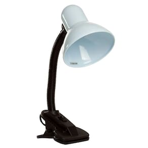 Luminária de Mesa Kian com Garra Branca - E27 40W