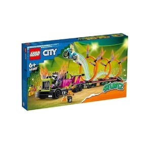 Lego City Stuntz Caminhao De Acrobacias E Anel De Fogo 60357