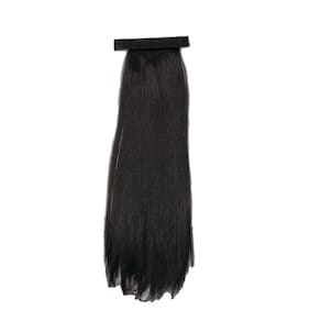 Rabo De Cavalo Com Xuxa Liso 60Cm Fibra Orgânica Castanho 2