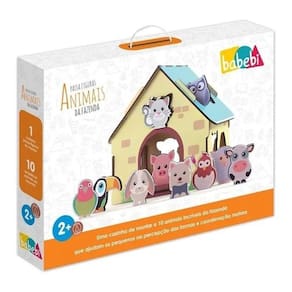 Casinha de Montar e 10 Animais | Coordenação Motora