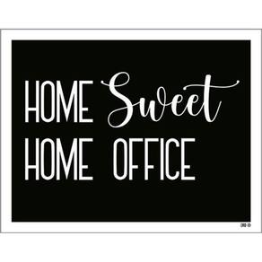 Kit 5 Placas Home Sweet Home Office Horizontal 36X46