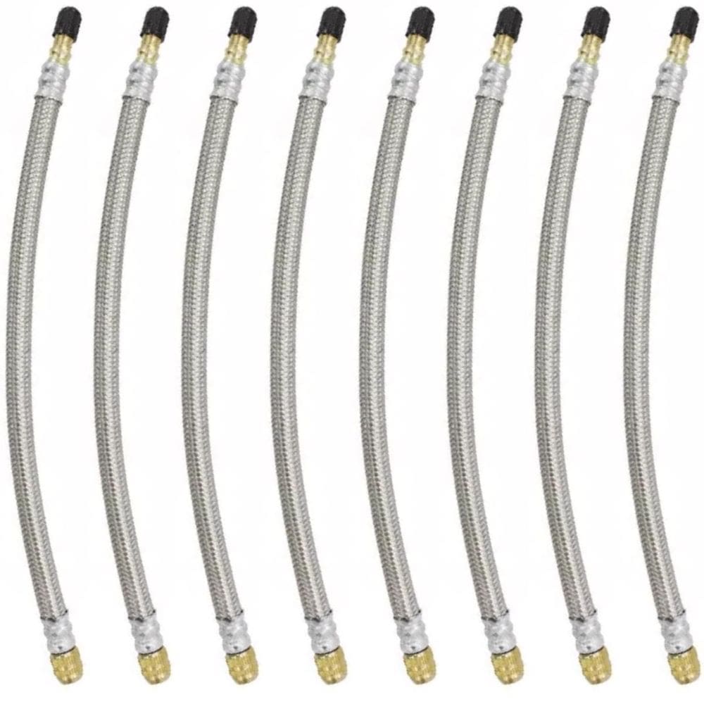 8 Extensão Flexível Malha De Aço 210Mm Bico De Roda