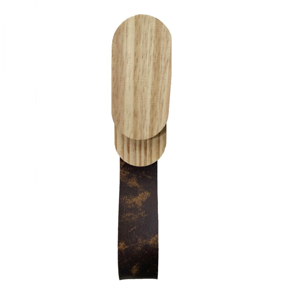 Gancho Pinus Oblongo Duplo Com Courino Rajado
